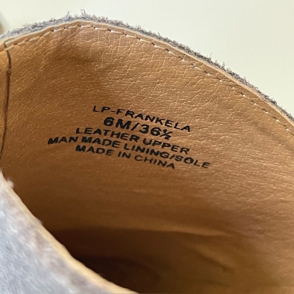 Lucky Brand Frankela Ankle Boot Suede Leather Bootie Greywolf Women’s 6 - Picture 16 of 16